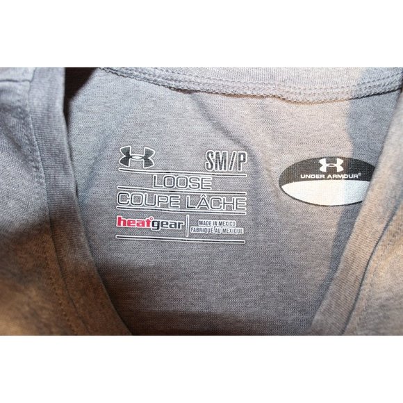 DeSales University bulldogs Soccer Shirt Top Women Small Under Armour Loose Gray - Picture 3 of 4